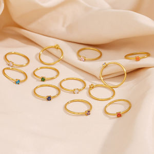 Bague ronde en pierre de naissance CZ violette-Bague en argent sterling 925 plaqué or rose-Bague unisexe vintage faite à la main - Product Image 5