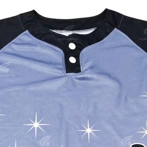 Bouton de remorquage Style nouveauté Baseball uniforme personnalisé sublimé maillot jeunes adultes OEM usine approvisionnement léger porter - Product Image 4