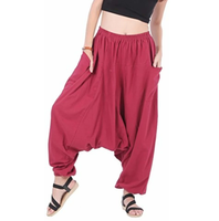 Vente en gros 2025, pantalon de survêtement pour homme, 100% polyester, coupe régulière, taille élastique, entrejambe tombant, respirant, pour l'hiver