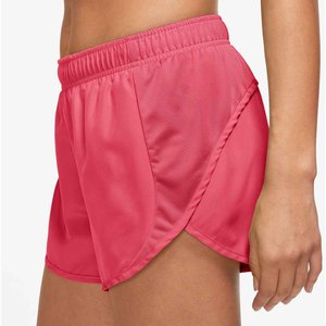 <b>Women's</b> Pink Mesh Workout Shorts Elastic Waist Breathable Sporty Style Regular Fit Mid Rise Knitted Polyester - Product Image 1