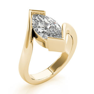 แหวนหมั้นเพชรทรงมาร์ควิส 2 กะรัต เกรด E VVS เพชรเลี้ยงในห้องปฏิบัติการ ได้รับการรับรองจาก IGI สำหรับผู้หญิง ทองคำแท้ 10K - Product Image 4