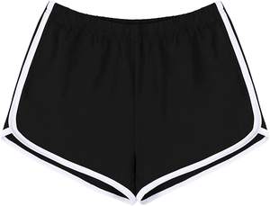 Shorts de sport respirants à taille haute personnalisés pour femmes, en molleton, pour la gym et les loisirs, vente en gros - Product Image 3