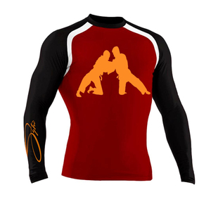 Grappling Rash Guard, Blue BJJ Gear, Training MMA Shirt, Best Design Wholesale Rash Guard <b>For</b> <b>Womens</b> - Product Image 3