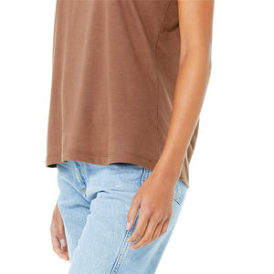 Camiseta de algodón 100% con logotipo personalizado para mujer, diseño extragrande DIY con cuello redondo de talla grande, función ecológica disponible en tallas de EE. UU. - Product Image 5