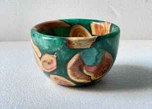 ชามผสมแป้งทำจากเรซินและไม้งานฝีมืออินเดียเป็นมิตรต่อสิ่งแวดล้อมเครื่องใช้ในครัวร้านอาหารสุดหรู - Product Image 6