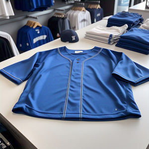 Camiseta de béisbol con impresión digital por sublimación personalizada, camisetas de béisbol transpirables cosidas, uniforme de béisbol de poliéster 100% - Product Image 5