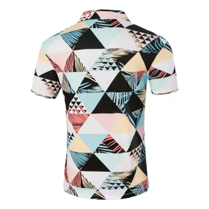 เสื้อโพลีเอสเตอร์สำหรับผู้ชายไซส์พิเศษผ้าเจอร์ซีย์ระบายอากาศพิมพ์ซับลิเมชันสีเต็มรูปแบบ - Product Image 2