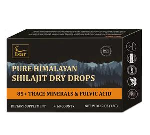 OEM/ODM <b>Shilajit</b> Tablets 200 mg 100% Pure High Strength <b>Himalayan</b> <b>Shilajit</b> Tablets Rich in Fulvic Acid and 85+ Trace Minerals - Product Image 1