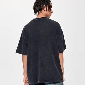 OEM personalizado Streetwear gráfico camisetas lavadas Vintage hombres camiseta de gran tamaño gota hombro ácido lavado camiseta para hombres personalizado - Product Image 5