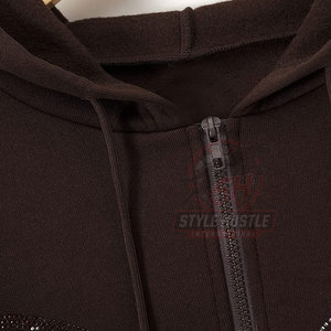 Made In Best Material <b>Pullover</b> <b>Men</b> Rhinestone Hoodies Lightweight With Low MOQ Hoodies Made In Pakistan - Product Image 5