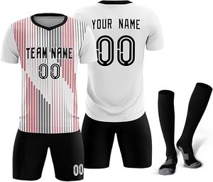 Uniforme de Fútbol Personalizado de Alta Calidad para Hombre, Conjunto Transpirable con Cuello en V, Ropa Deportiva de Verano para Equipos de Fútbol, Servicio OEM - Product Image 6