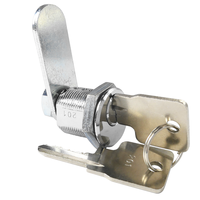 Serrure à came excentrique industrielle ABA en alliage de zinc avec 2 clés, finition zinguée, entraxe 60 mm pour distributeurs automatiques de billets et armoires sécurisées, Taïwan
