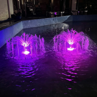 Fontaine musicale synchronisée pour parc aquatique, spectacle laser, étanche IP68, très demandée