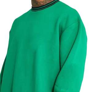 Sweat-shirt à capuche surdimensionné pour homme en broderie 3D, teint en pièce, motif uni, poids lourd, 420 GSM - Product Image 3