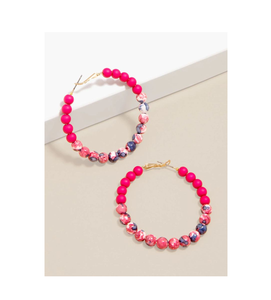 Pendientes de cuentas de resina superventas de Navidad, lujosos pendientes de tuerca de moda en forma de C de nuevo estilo para mujer - Product Image 6