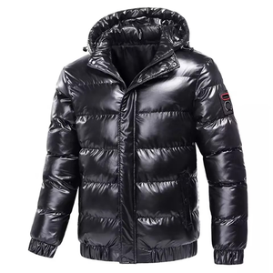 Veste bomber de baseball pour homme de haute qualité, automne 2025, manches régulières, col montant, logo frontal personnalisé, rembourrage matelassé - Product Image 2