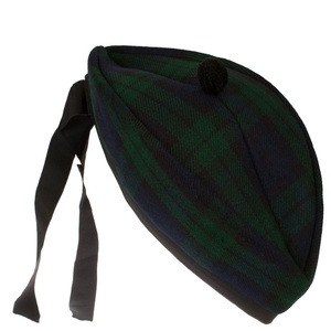 Casquettes Glengarry en laine mélangée offrant une structure chaleureuse et une distinction pour les événements, les festivals et les cérémonies. - Product Image 1