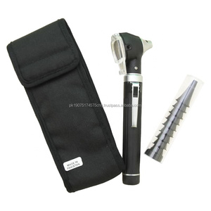 Otoscope médical électrique à fibre optique mini en acier inoxydable, format de poche, avec étui, plusieurs couleurs, CE ISO OEM - Product Image 2