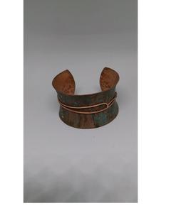 Handcrafted Stylish Copper Fashion Bracelet with Chakra Engraving Wellness and Fashion <b>Jewelry</b> Bangles - Product Image 6