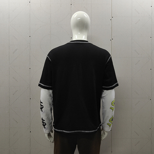 T-shirt à manches longues DTG pour hommes en coton éponge française surdimensionné unisexe de haute qualité 2024 coupe ajustée - Product Image 5