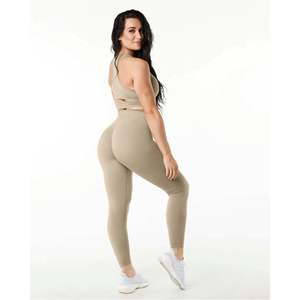 Tela de punto sin costuras para mujer, mallas sin costuras de cintura alta, 51% POLIAMIDA, 38% poliéster, 11% ELASTANO - Product Image 5