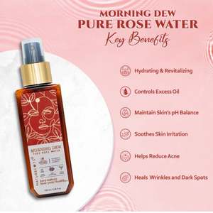Agua de Rosas Dew Pure para Todo Tipo de Piel, Botella Grande, Agua de Rosas Dew Pure, Bruma de Rosas para Uso en Spa a un Precio Razonable - Product Image 2