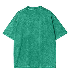 Fabricantes de ropa de calle Hombres Oversized Heavyweight Crew Neck Vintage Wash T-shirt - Product Image 3