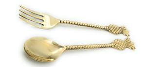 Hermosa cuchara de cobre hecha a mano, utensilio de bajo costo para la cocina casera y el uso diario de AALIYAN IMPEX - Product Image 5