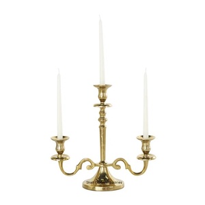 Candelabros de aluminio de 3 brazos chapados en plata de diseño elegante para el hogar y la boda decoración de mesa candelabros de suelo - Product Image 4