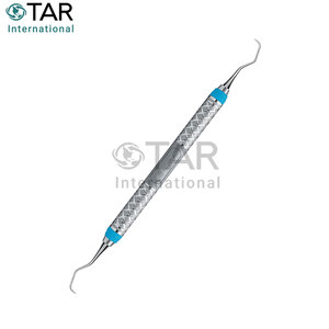 Curette Gracey # 6 instruments dentaires avec manche en acier satiné pour un nettoyage parodontal professionnel et des soins dentaires - Product Image 4