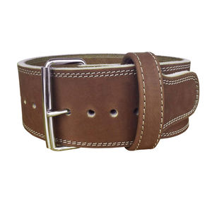 Ceinture de fitness unisexe de haute qualité avec logo personnalisé Boucle en cuir de vachette pour l'entraînement d'haltérophilie - Product Image 2