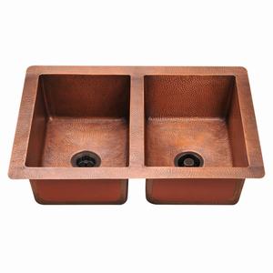 Increíble cocina Diseño moderno Fregadero de cobre 100% Cobre puro Fregadero de calidad superior superventas Fregadero duradero hecho a mano moderno - Product Image 6