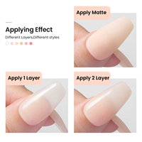 Gel de Construction Rapide Venalisa pour Ongles Acryliques French, Séchage LED Rapide, Couleur Rose Clair Épaisse, 7.5ml, Gel d'Extension pour Ongles en Gelée