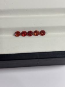 Gran oferta: Gemas sueltas de corindón padparadscha sintético cultivado en laboratorio con vibrante juego de colores para la fabricación de joyas - Product Image 5