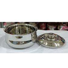 Cacerola de acero inoxidable de gran capacidad con tapa térmica ideal para almacenar alimentos calientes y mantener su temperatura durante horas - Product Image 3