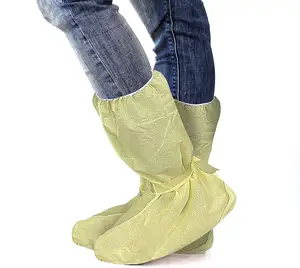 Heißer Verkauf billig Einweg-Regens tiefel abdeckungen PP PE Kunststoff-Stiefel abdeckung wasserdicht