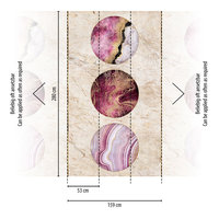 Papier peint mural allemand effet marbre beige doré, vinyle non tissé, design moderne pour chambre, salle de sport, hôpital