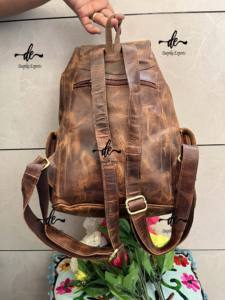 Crunch Leather <b>Backpack</b> Stylish <b>Multi</b> Uses Bags New Design Pocket <b>Multi</b> Uses <b>Backpack</b> Wholesale Bulk Product - Product Image 3