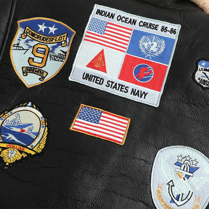 Chaqueta Bomber de Cuero Delgada Estilo Top Gun para Hombre, Tela de Lona Ecológica, Impermeable, Transpirable y Resistente al Viento, Servicios OEM Disponibles - Product Image 2