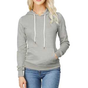 Sudadera con Capucha de Algodón Transpirable Antiarrugas para Mujer, Color Negro, Personalizada al por Mayor OEM - Product Image 5