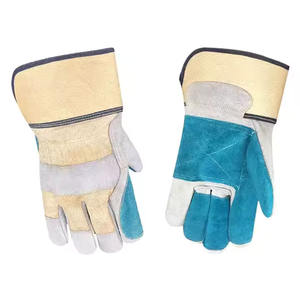 Guantes DE TRABAJO ignífugos de PVC personalizados de alta calidad unisex, guantes de trabajo de cuero de uso diario de estilo liso - Product Image 4