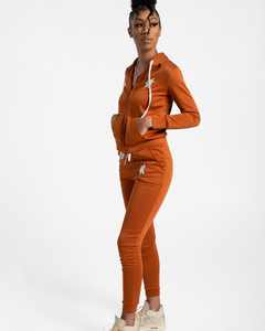 Survêtement grande taille pour femmes très vendu ensemble de survêtements à haut court pour femmes taille personnalisée avec quantité minimale de commande bas motif solide pour l'hiver - Product Image 6