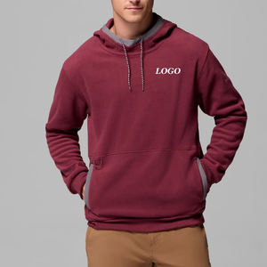 Conception de logo personnalisée Collection d'hiver Sweat-shirt pour homme à manches longues Matériel en polaire respirant de haute qualité avec cordon de serrage - Product Image 1