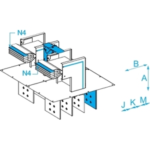 Unità di Alimentazione SCHNEIDER ELECTRIC KTC6300ER44 CANALIS KT 4X6300CO ER N4 per Apparecchiature Elettriche - Product Image 1