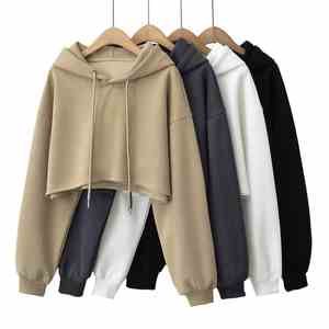 Sweatshirts à capuche longs en tricot personnalisés pour femmes avec badge, ensemble de pulls simples - Product Image 4