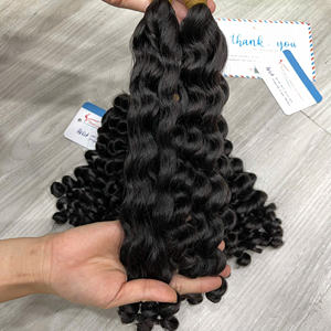 2025 grande vente Extensions de cheveux bruts en gros vietnamien vague profonde faisceaux de cheveux humains pas d'enchevêtrement pas de perte - Product Image 6