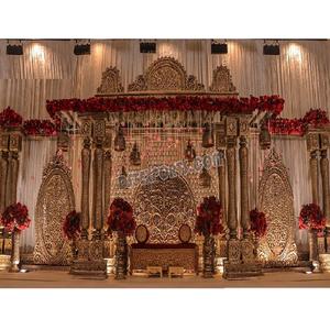 Tradicional Marwari Mandap para 2024 boda Grand Gopuram Mandap escenario para bodas tamilianas boda india Kalyanam Mandapam - Product Image 1