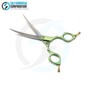 กรรไกรตัดแต่งขนสัตว์เลี้ยงแบบโค้งมนดีไซน์ให้เด็กปลอดภัยสำหรับฝึกดูแลสัตว์เลี้ยงและสัตว์เลี้ยงใหม่ - Product Image 1