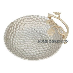 Bol décoratif de table de luxe en émail pour fêtes Équipement de mariage Bol et plat de service pour la restauration - Product Image 5