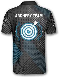 Camisetas de Tiro con Arco transpirables de secado rápido, camiseta de equipo estirable de rendimiento OEM personalizado, tiro al aire libre - Product Image 3